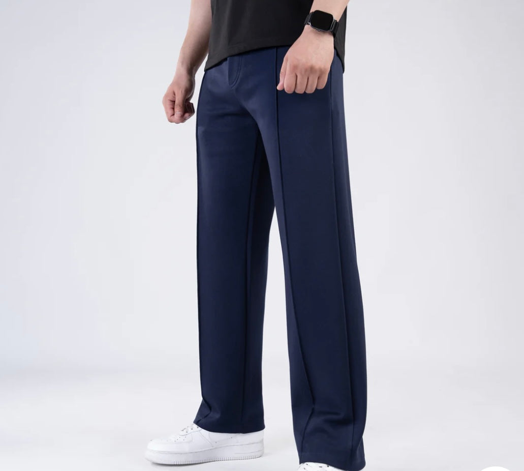 Scuba Navy 4-Way Stretch Front Stitch Trousers