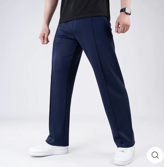 Scuba Navy 4-Way Stretch Front Stitch Trousers