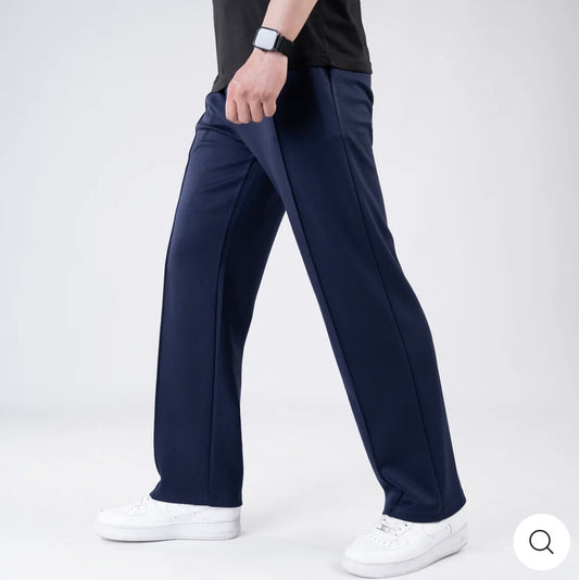 Scuba Navy 4-Way Stretch Front Stitch Trousers